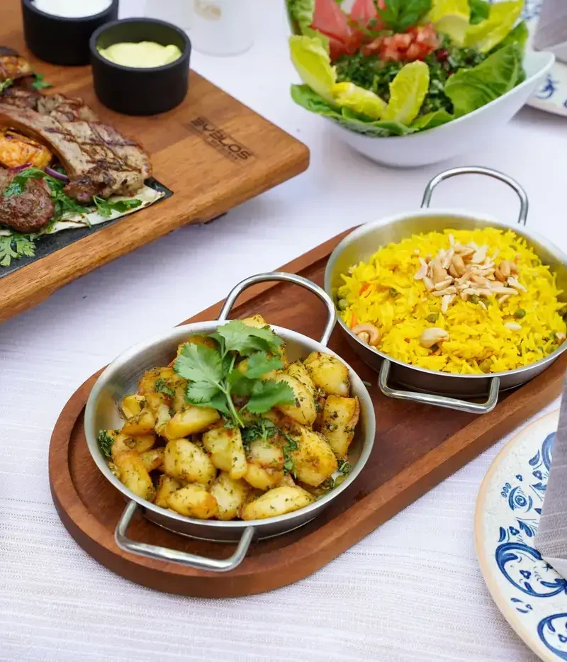 Authentischer libanesischer Mixed Grill mit Mezze
